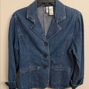 Bill Blass Dark Blue Jean Jacket